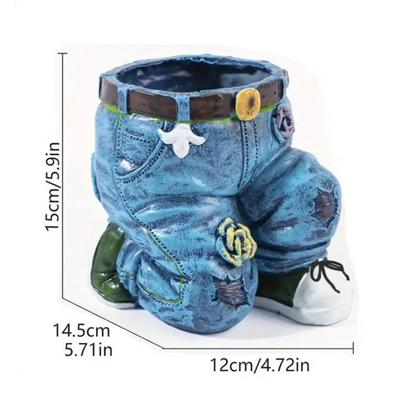BloomPants - Kreativer Blumentopf in Form einer 3D-Jeans