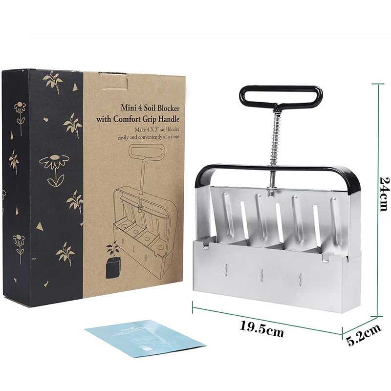 PlantForm - Manueller Klumpenbildner, Bodenblocker, Gartengeräte für die Aussaat