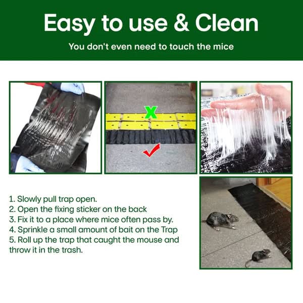 Ratten-Stickyfalle – Extra starke Haftung für sichere Schädlingsbekämpfung