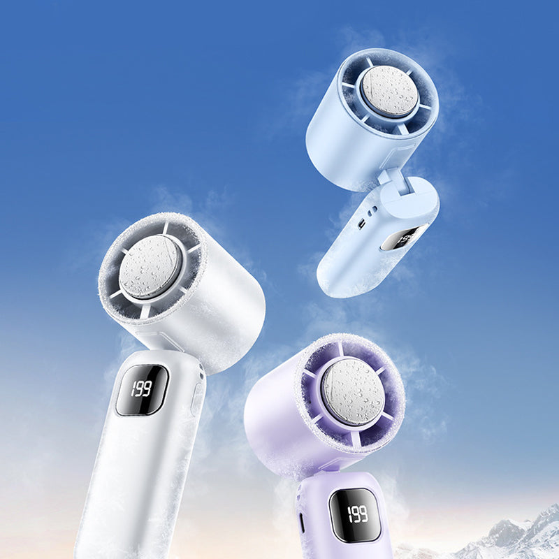 CoolWave™ | Tragbarer Handventilator mit fortschrittlicher Kühltechnologie und verlängerter Batterielebensdauer