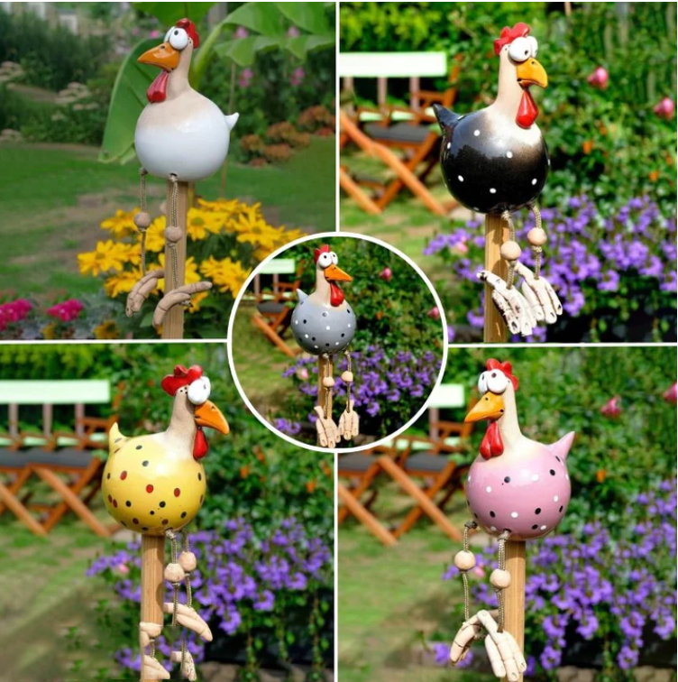 GardenCluck – Lustige Hühnerdekoration für Haus & Garten