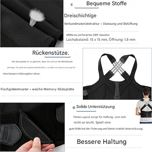 PosturePro™ – Unterstützt Ihre Wirbelsäule und Schultern zur Schmerzlinderung und für eine bessere Körperhaltung!