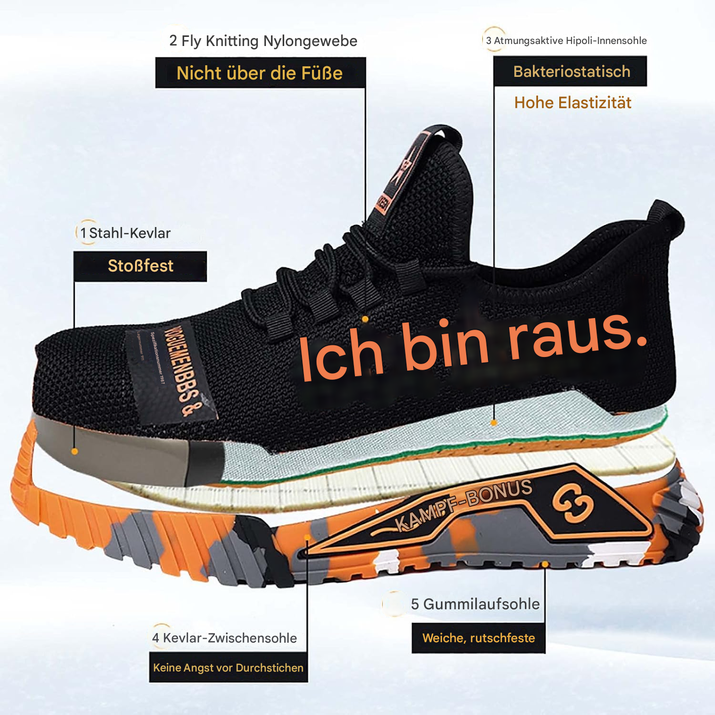 Workforce™ - Bietet ultimativen Schutz für Ihre Füße bei jedem Schritt!