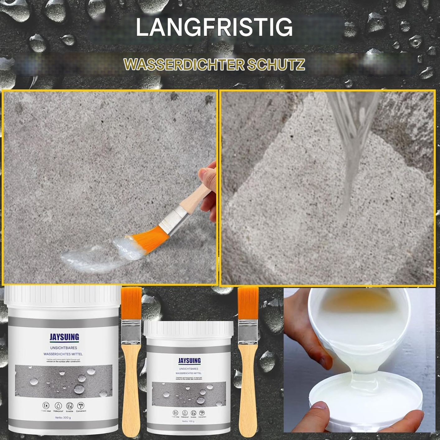 1+1 Gratis | AquaSeal™ Schutz vor Leckagen, Versiegelt alle Oberflächen