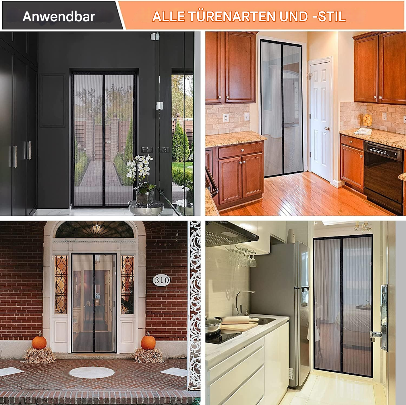 Magnetische Fliegengitter Tür | MeshGuard™ | Automatisch Schließend | Insektenfrei