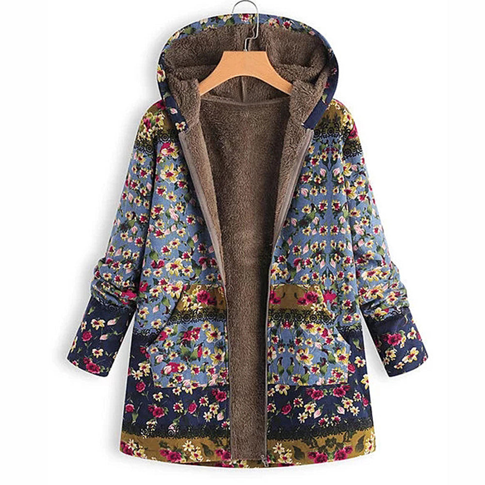 Annette™ - Fleecejacke mit Blumendruck