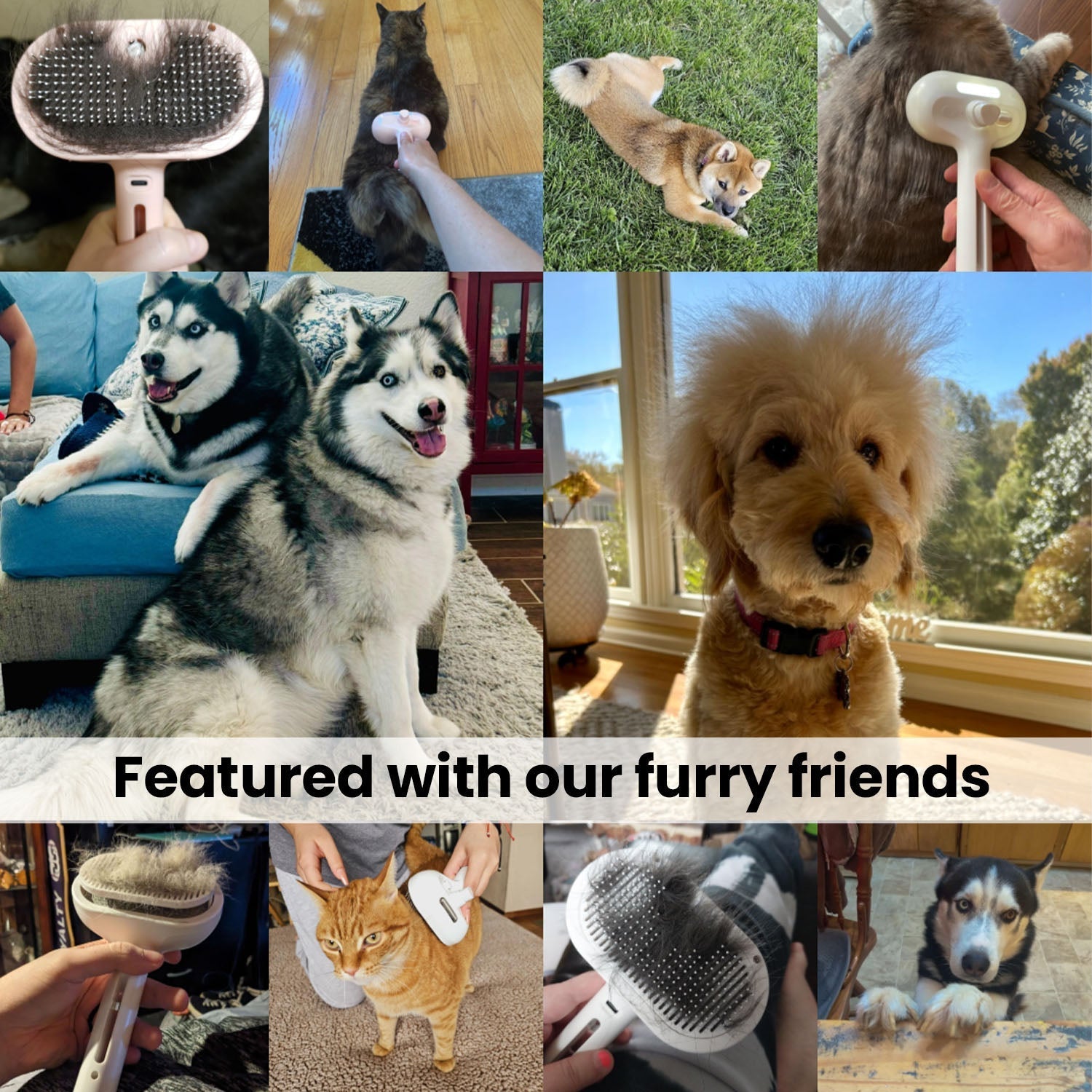 PawFur™ - Haustier-Pflegebürste