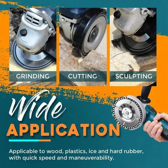 MaxGrinder Schleifscheibe | 22 Zähne Holzsägeblatt | Multifunktional & Robust | 100 mm