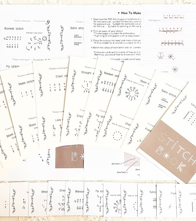 StitchBook™ - Kreatives Mini-Nähstichbuch