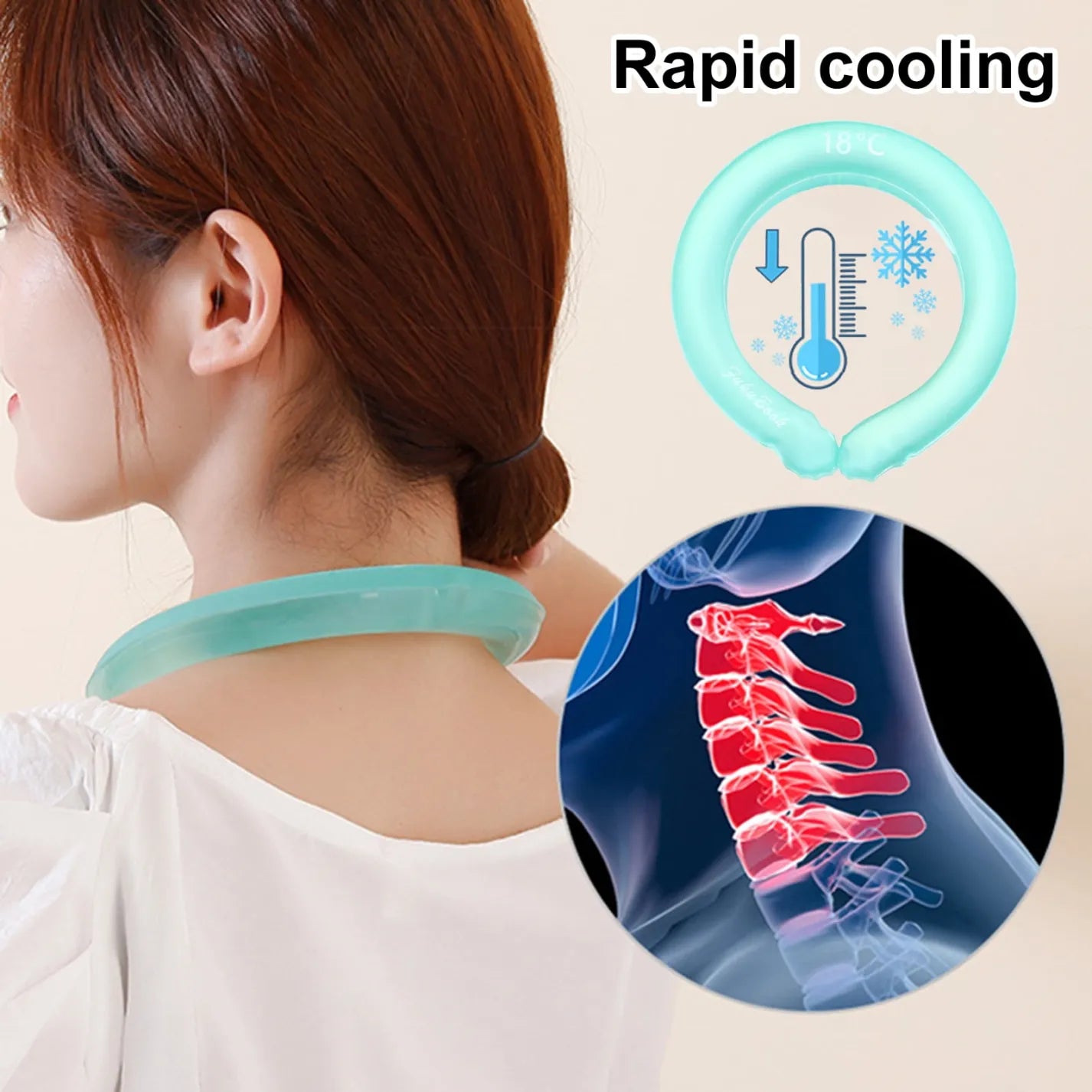 ChillRing™ - anneau rafraîchissant pour le cou en été