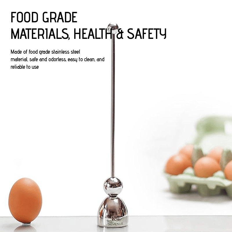Edelstahl Eieröffner | Präziser Schnitt | Für alle Eiergrößen | Spülmaschinengeeignet