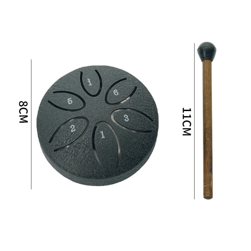Mini-Trommel aus Kohlenstoffstahl - Ideal für die Musiktherapie