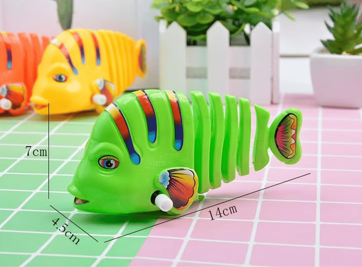 1+1 GRATIS | Wind-Up Wiggle Fisch Spielzeug – Wackelspaß für Babys