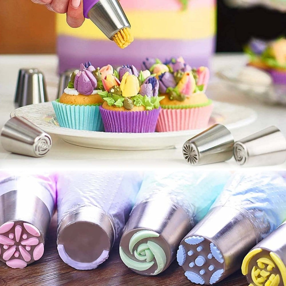SilverCraft™ Piping Meister Set — Erstellen Sie atemberaubende Kuchen, die alle Blicke auf sich ziehen