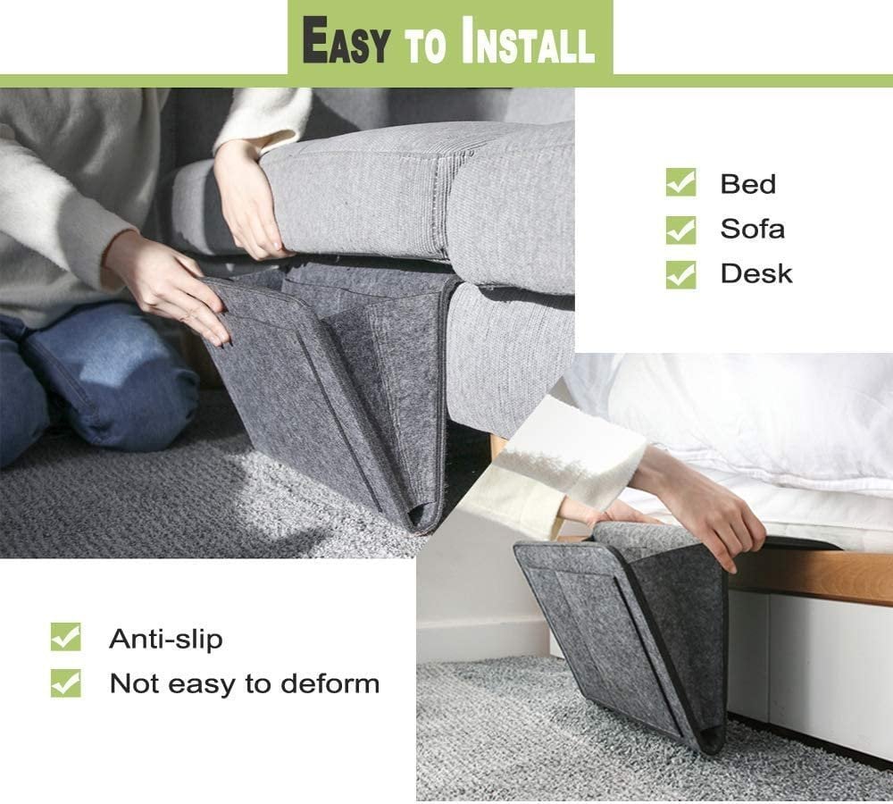 1+1 GRATIS | Hängende Bett-Organizer – Platzsparende Aufbewahrung mit großen Taschen