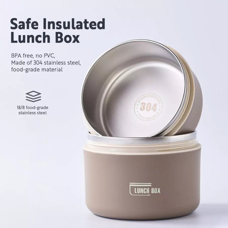 Tragbarer isolierter Lunchbox-Set – Warm & frisch genießen