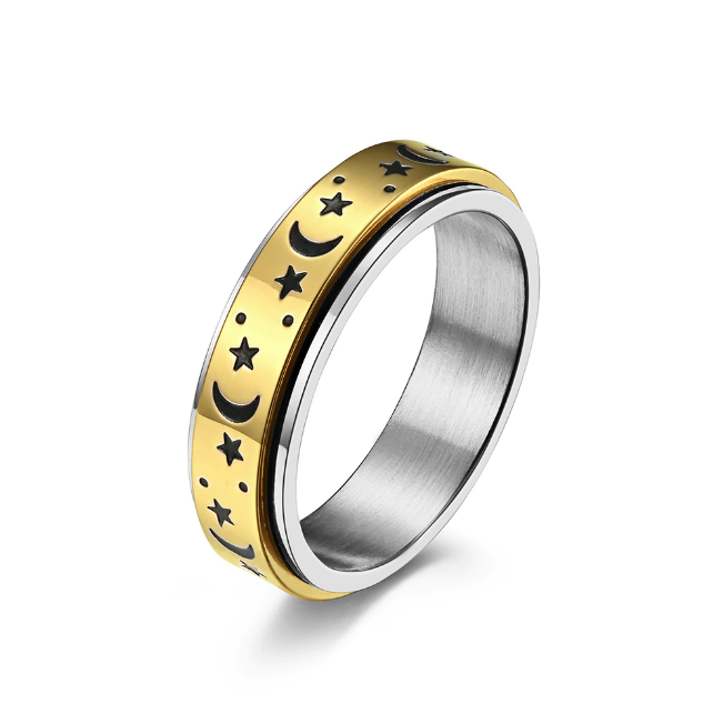 Ecliptify™ - Rotierender Ring mit Mond und Sternen
