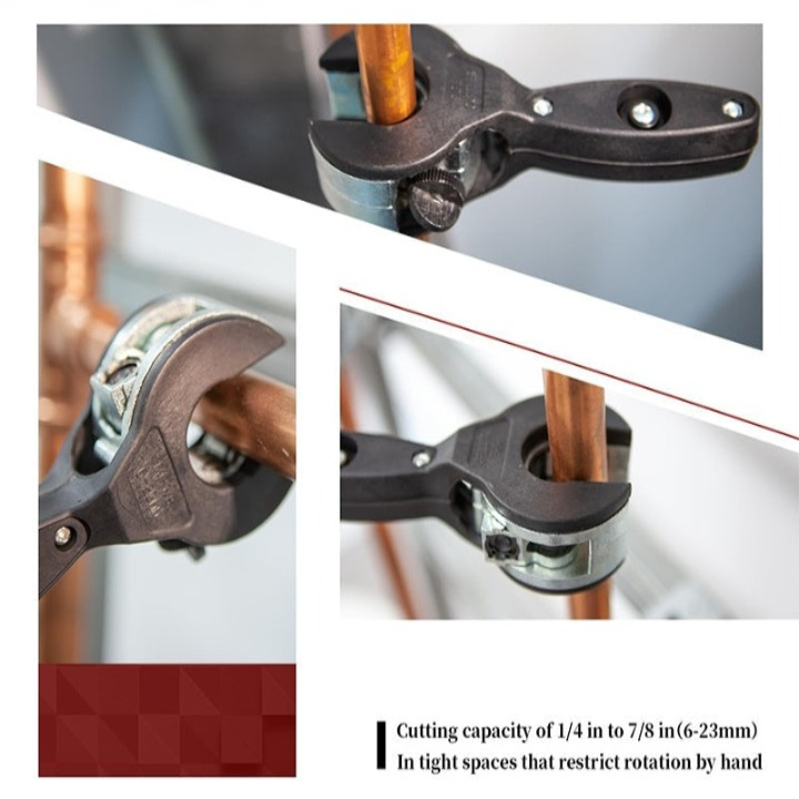 EliteCut™ Ratschen-Rohrschneider – Meistere enge Räume mit mühelosen, perfekten Schnitten bei jedem Mal