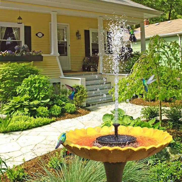 SolarFountain™ - Vogel-Bad und Fontäne für den Garten