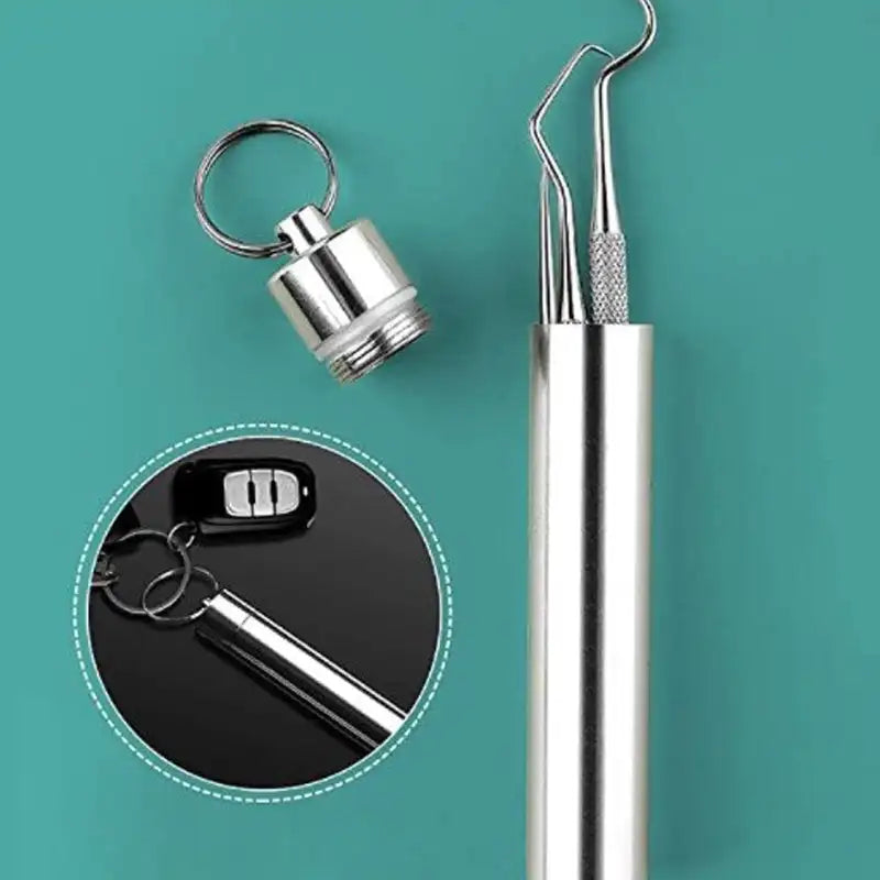 CleanTeeth™ - Zahnstocher-Set Aus Edelstahl (50% RABATT)