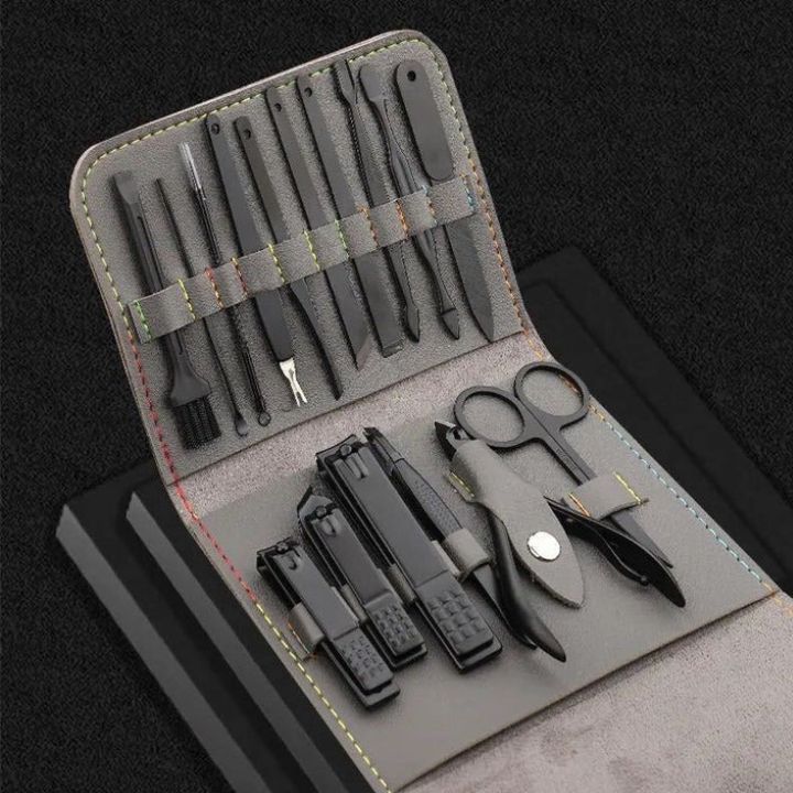 Faltbares Edelstahl-Nagelknipser-16-teiliges Set