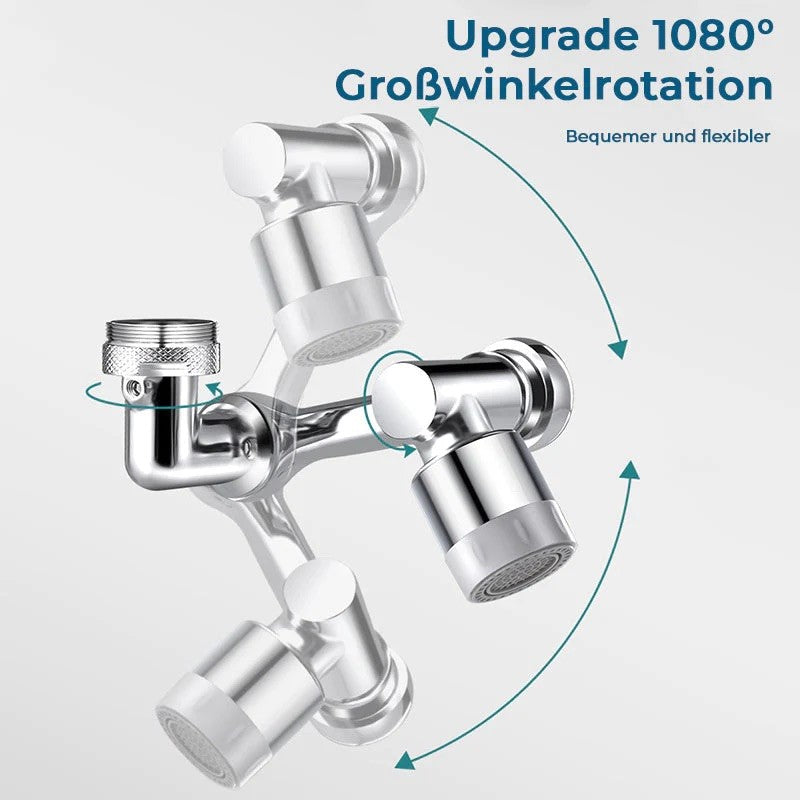 FlexiFlow™ - 1080° Drehbarer Wasserhahn Aufsatz