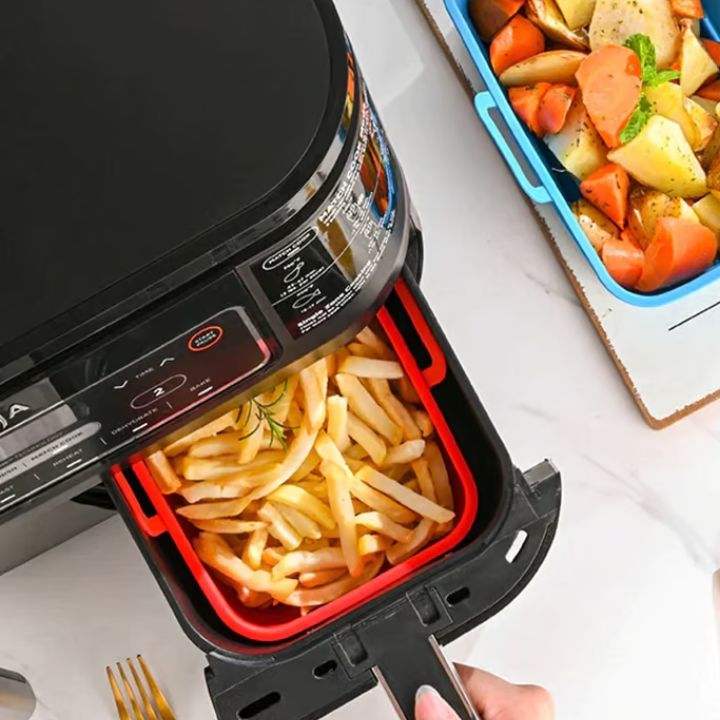 Faltbare Silikon-Backform für Heißluftfritteusen – Praktisch & vielseitig
