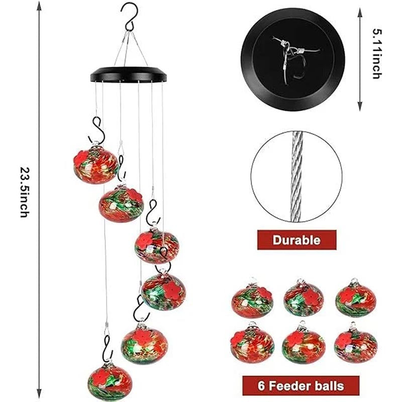 ChimeFeeder™ - Charmante Windspiele Kolibri-Futterspender
