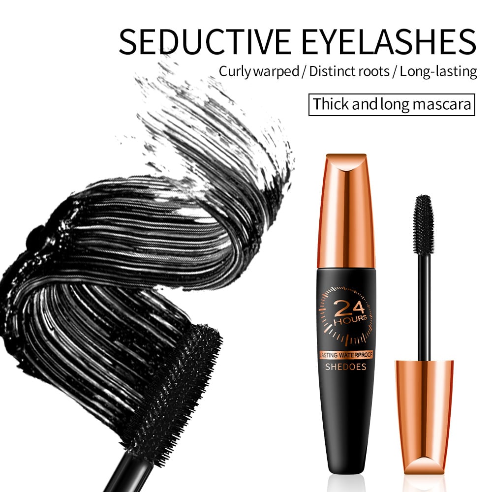 1+1 Gratis | LashLux™ 4D Wasserdichte Seidenfaser Verdickende und Verlängernde Wimperntusche