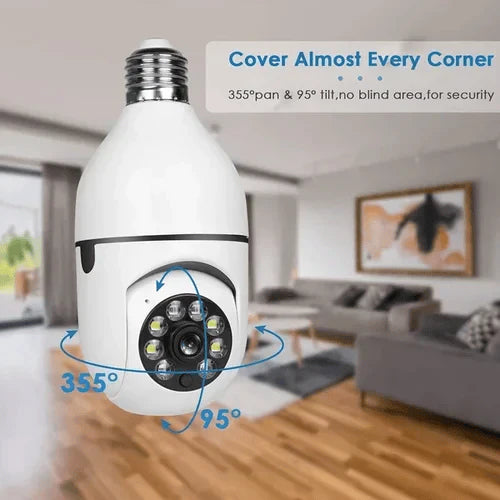 SafeView™ - Drahtlose Wifi Glühbirnenkamera Sicherheitskamera (50% Rabatt)