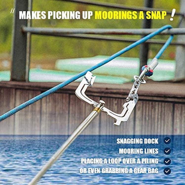Bootshaken HookPro™ | Müheloses Anlegen | Rostfrei & Ultraleicht | Multifunktionales Outdoor-Werkzeug | HookPro™