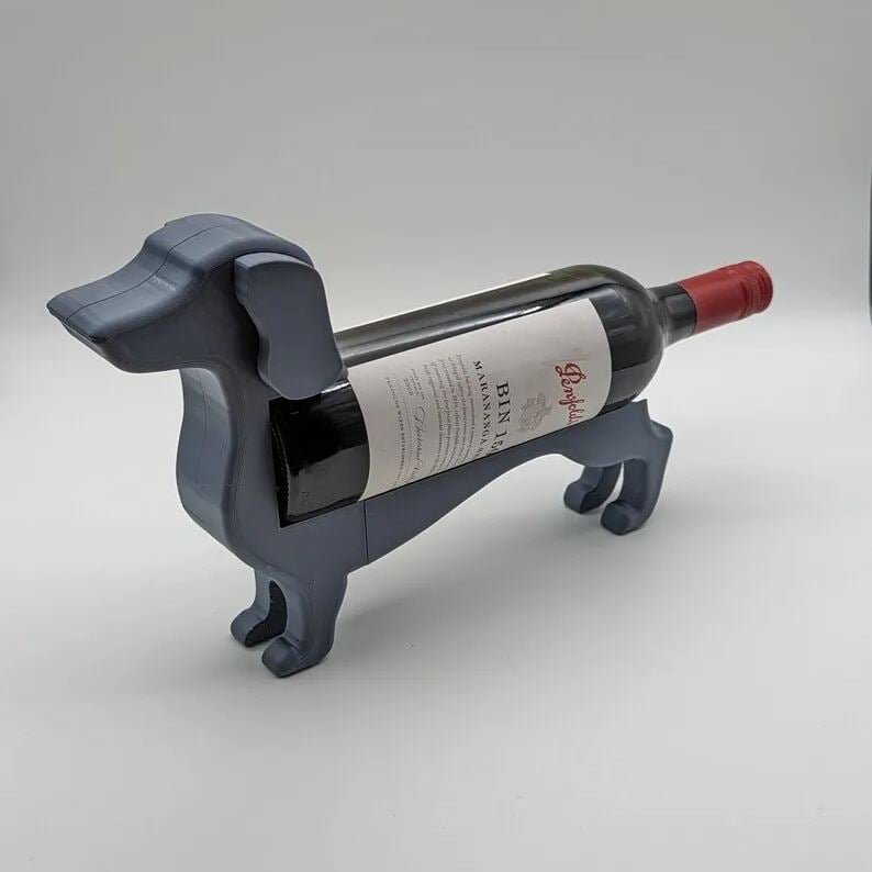 Einzigartiger Dachshund-Weinflaschenhalter – Ideal für Weinliebhaber