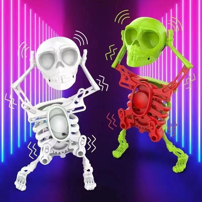 Tanzendes & schwingendes 3D-Schädel-Spielzeug – Ideal für Büros, Regale & Arbeitsplätze