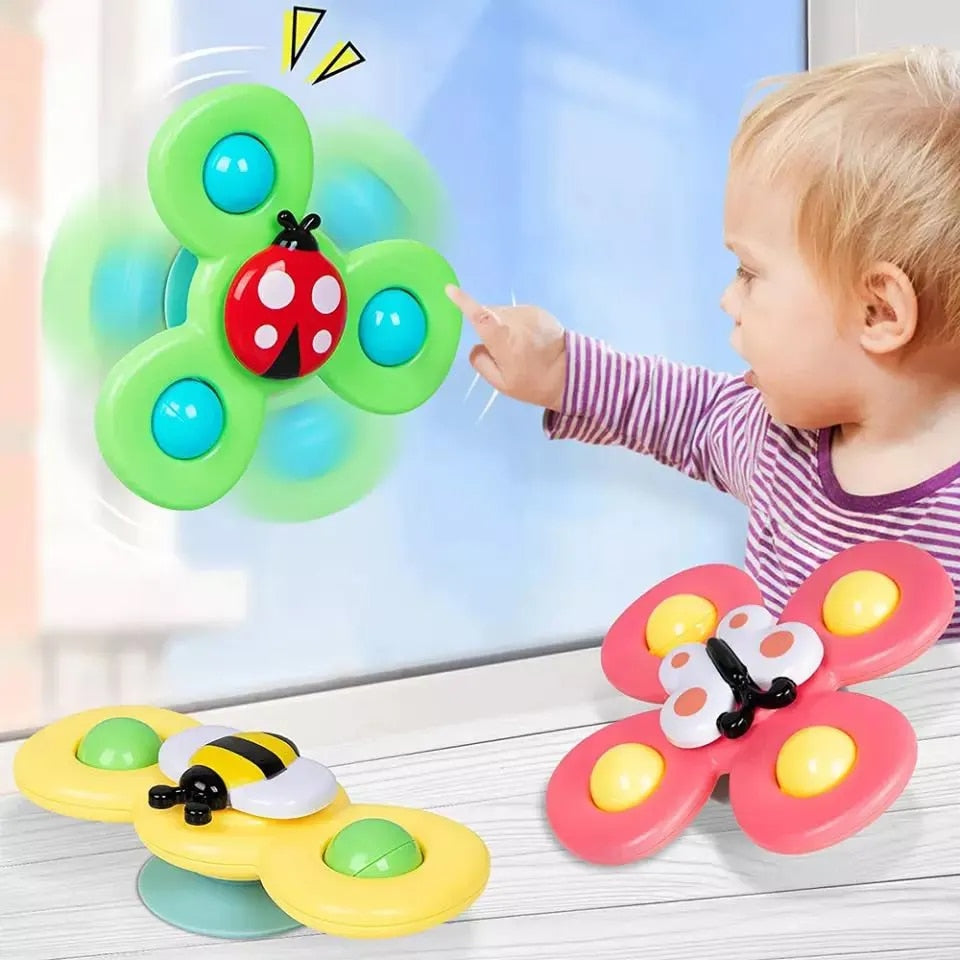 Fidgetify™ – 3-teiliges Spinner-Spielzeug Mit Saugnapf