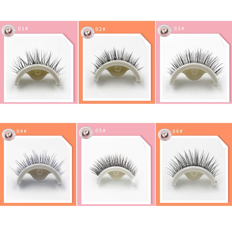 Kleberfreie Wimpern in 3 Sekunden zum Anbringen, wasserfeste selbstklebende Wimpern