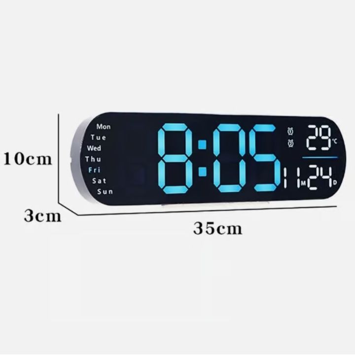 Digitale Wanduhr Großes LED-Display mit Fernbedienung