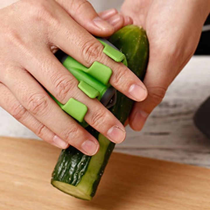 1+1 Gratis | PeelBuddy™ | Sicheres Schälen mit Fingergriff für Obst- und Gemüseschäler
