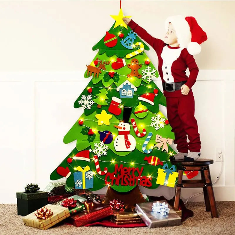 1+1 Gratis | ChristTree™️ DIY Filz-Weihnachtsbaum (32 Stück Ornamente)