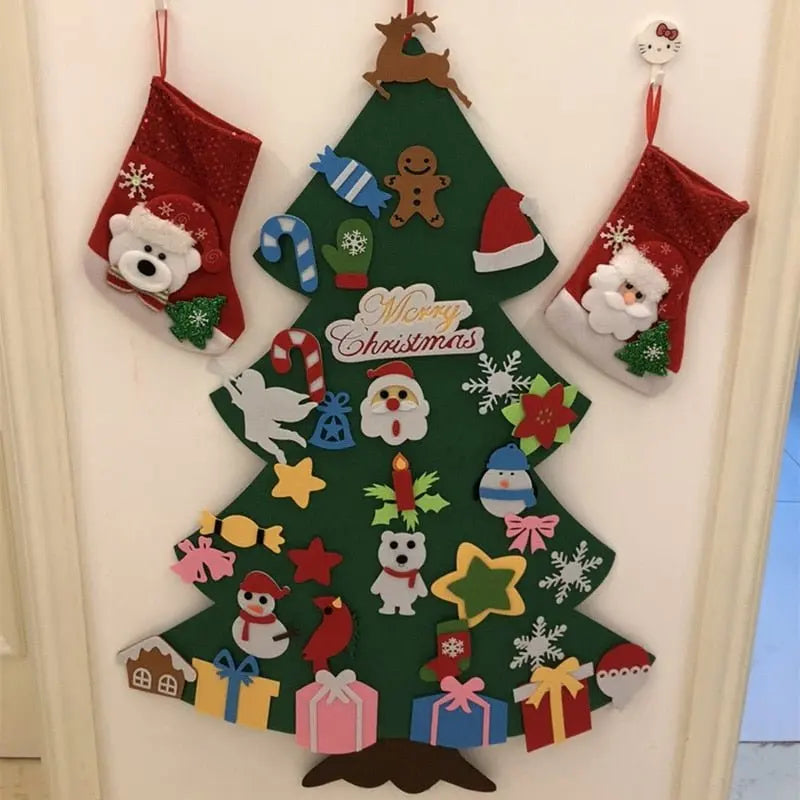 1+1 Gratis | ChristTree™️ DIY Filz-Weihnachtsbaum (32 Stück Ornamente)
