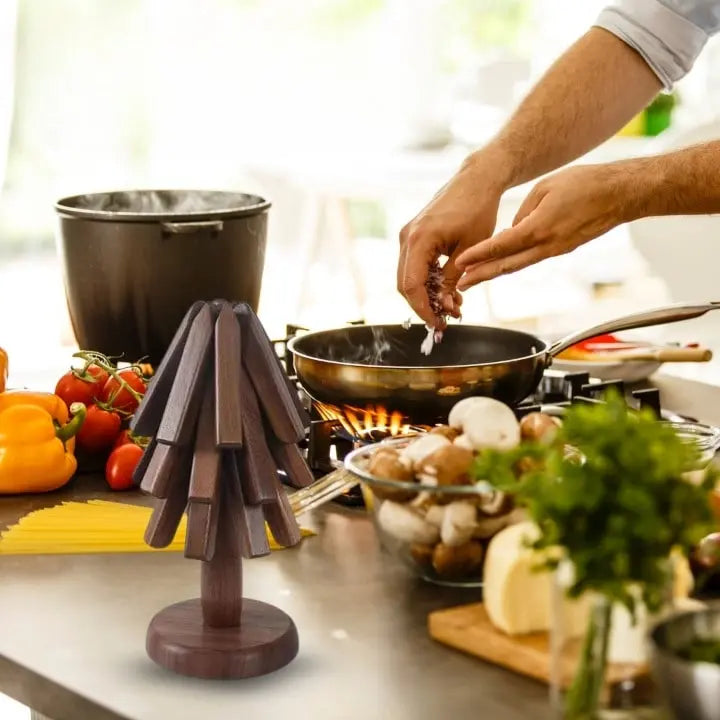 Handgefertigter Holzuntersetzer – Stilvolle Schutzlösung für Ihr Zuhause