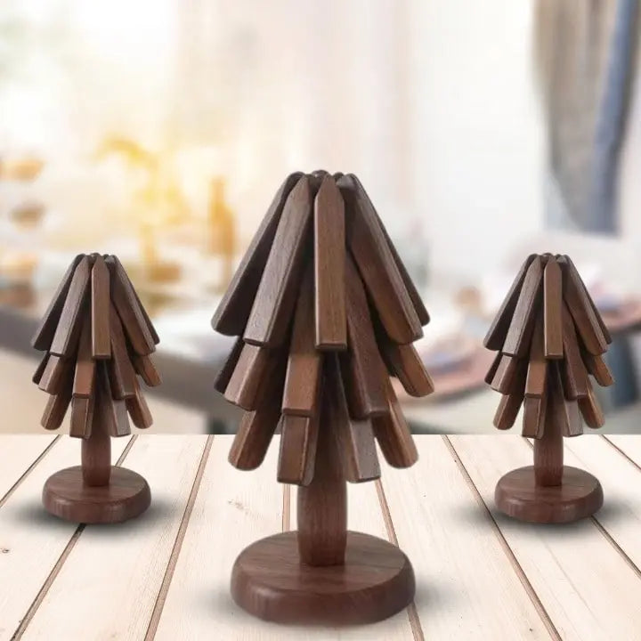 Handgefertigter Holzuntersetzer – Stilvolle Schutzlösung für Ihr Zuhause