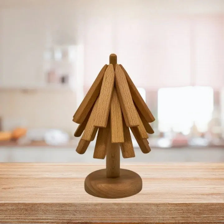 Handgefertigter Holzuntersetzer – Stilvolle Schutzlösung für Ihr Zuhause