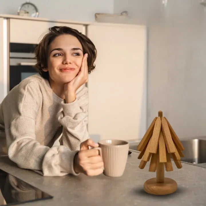 Handgefertigter Holzuntersetzer – Stilvolle Schutzlösung für Ihr Zuhause