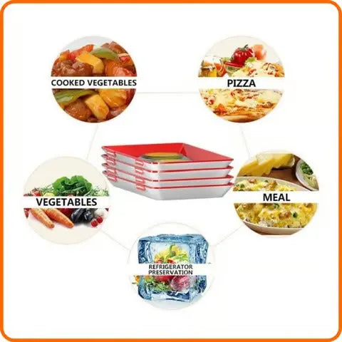 2+2 Gratis | Innovativer Eco Lebensmittel-Aufbewahrungstray