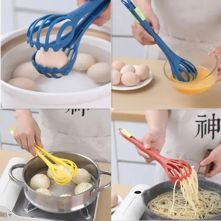 1+1 Gratis | Multifunktionaler Schneebesen mit integriertem Lebensmittelclip