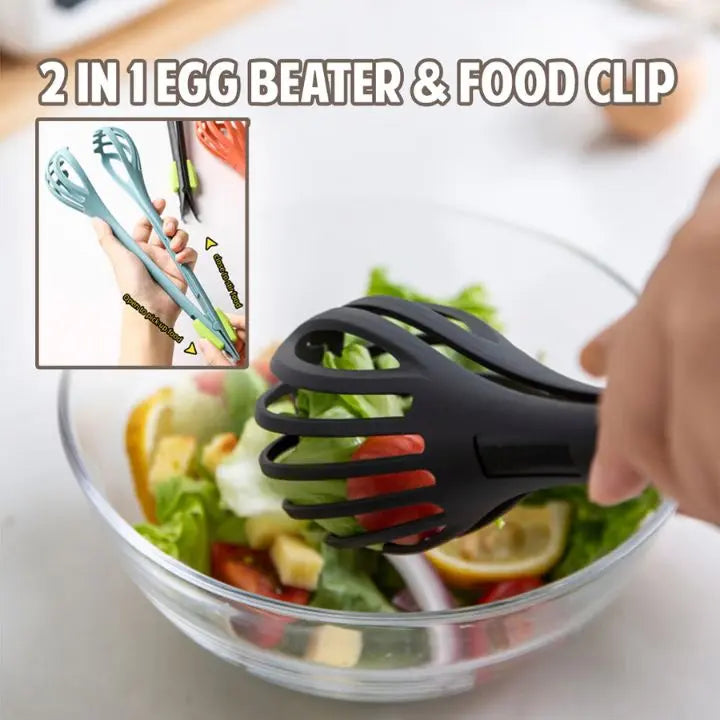 1+1 Gratis | Multifunktionaler Schneebesen mit integriertem Lebensmittelclip