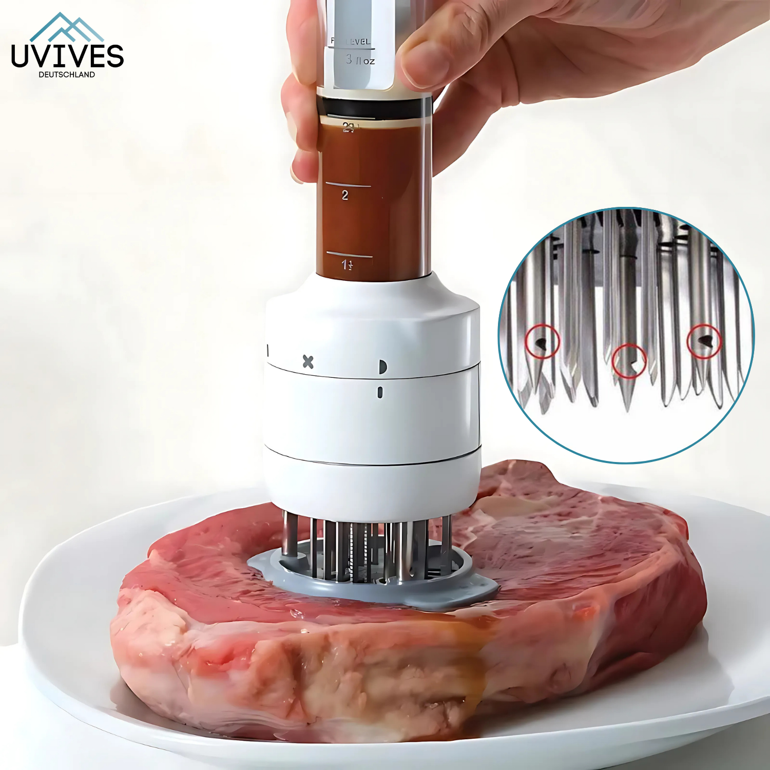 InjectaTender™ - 2 in 1 Zartmacher und Sauceninjektor