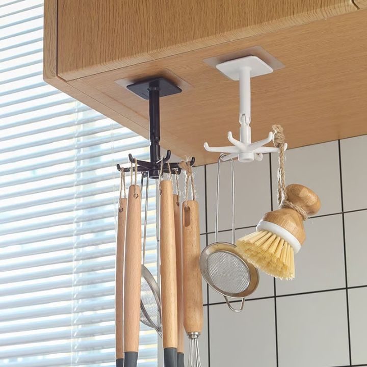 1+1 Gratis | 360° Drehbarer Klapphaken – Platzsparend & selbstklebend