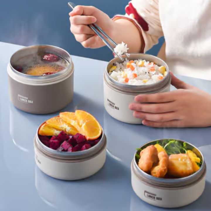 Tragbares, isoliertes Lunch-Behälter-Set mit Thermotasche