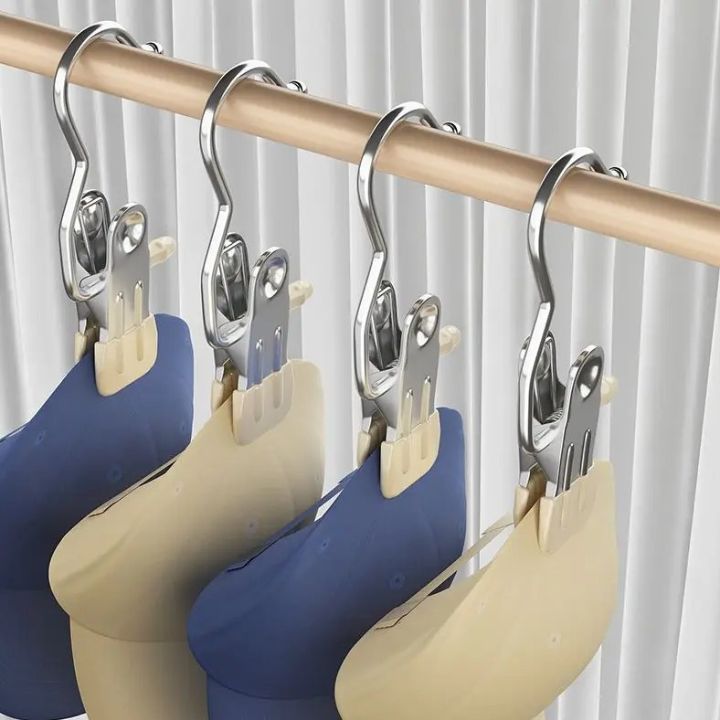 5+5 Gratis | Edelstahl-Kleiderclip – Robuste Hänger